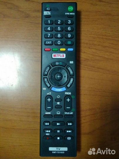 Пульт Sony RMT-TX102D netflix для телевизора