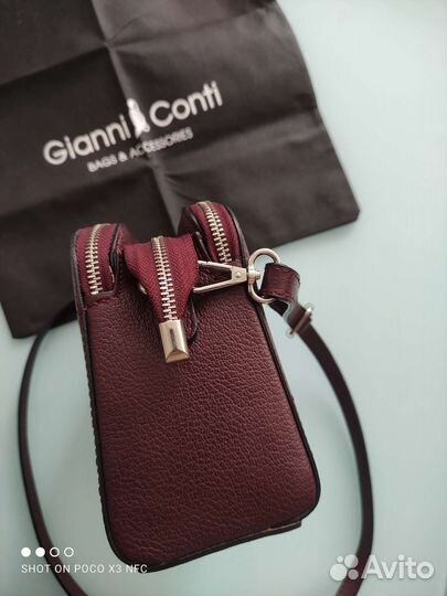 Сумка новая Gianni Conti Италия кожаная