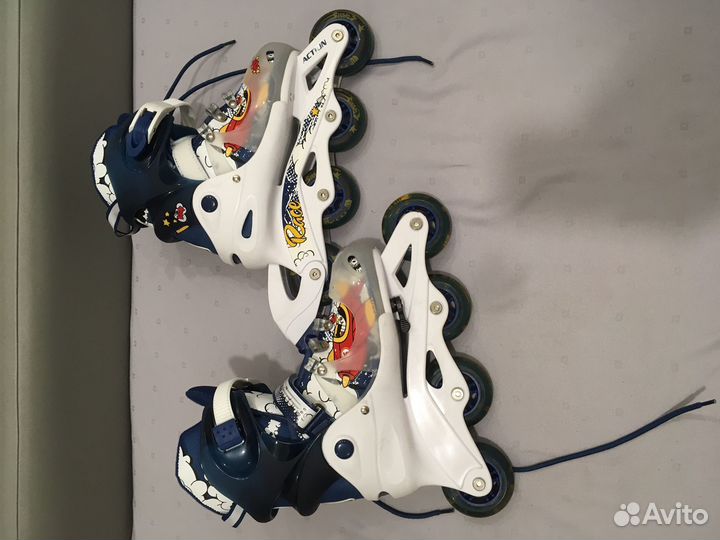 Роликовые коньки детские размер 34-37