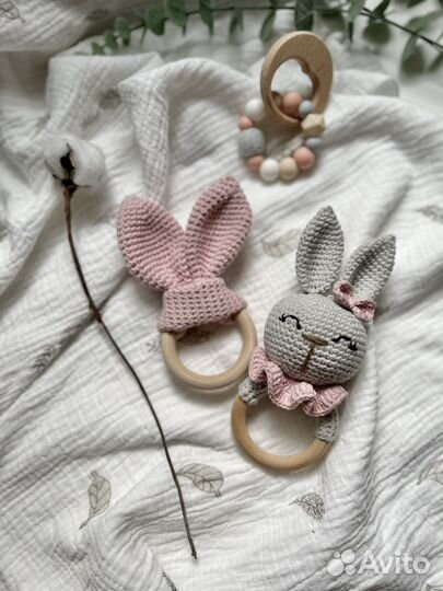 Погремушка Зайка и Ушки - шуршалки