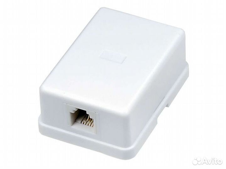 Pозетка компьютерная rj45 и rj11 накладная Rexant