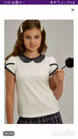 Блузка для девочки 146 152