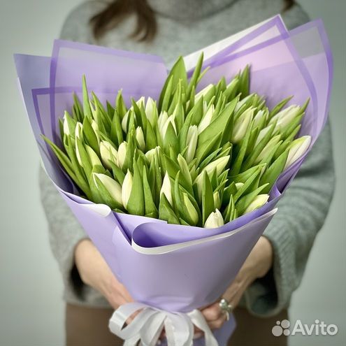 Букеты тюльпанов - доставка цветов