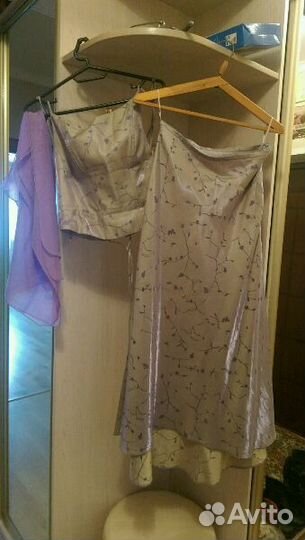 Платье (корсет+ юбка+ шарф) р. 44