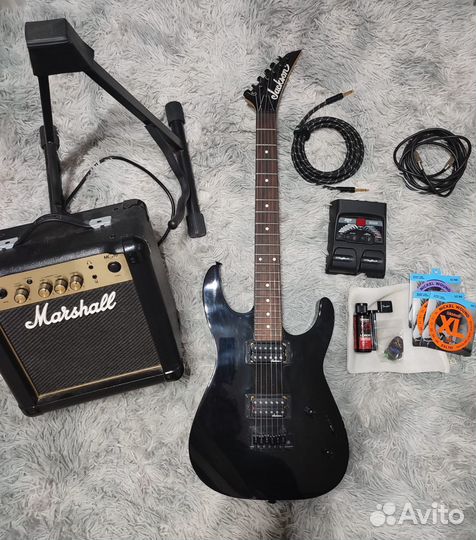 Электрогитара Jackson JS11 DK + Marshal mg 10