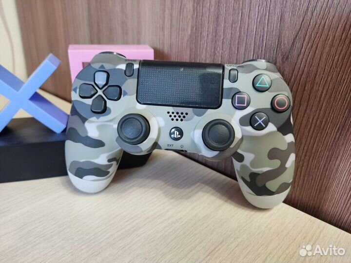 Джойстик PS4 серый хаки (новый)