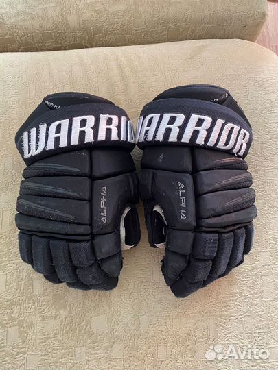 Краги хоккейные Warroir alpha QX Pro 14 размер