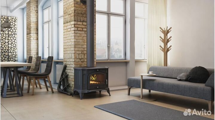 Печь-камин чугунный koza/K9