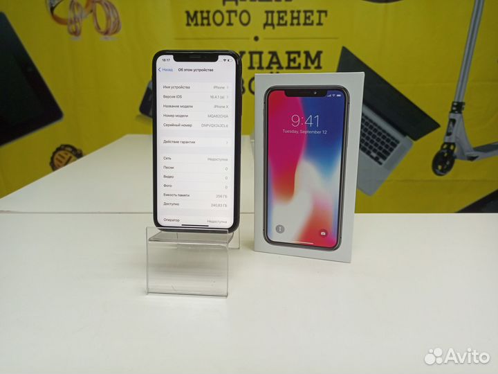 iPhone X, 256 ГБ