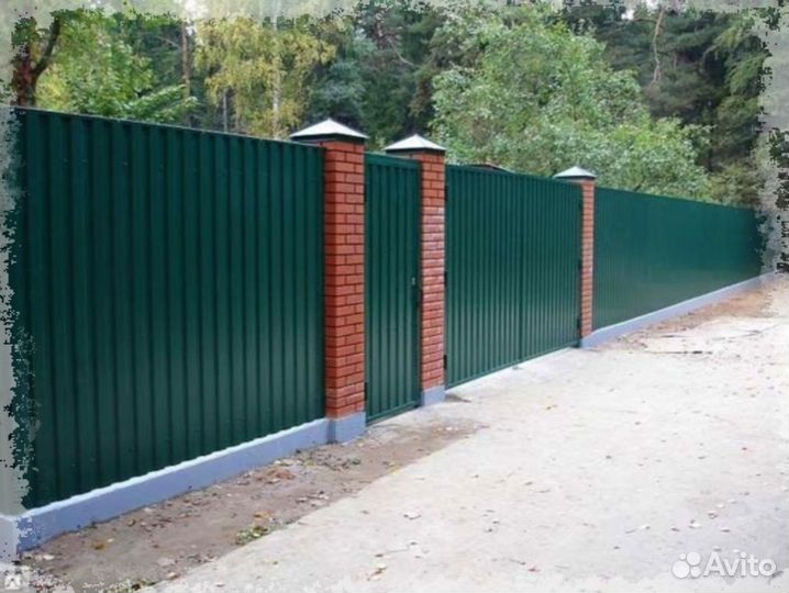 Забор из профнастила