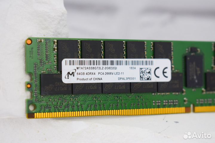 64GB DDR4 ECC micron 2666