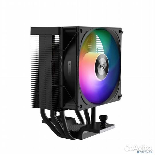 PCCooler R300 argb BK S115X/1200/1700/AM4/AM5 (TDP 150W, 90mm argb Fan, 3 тепловые трубки 6мм, 650-2