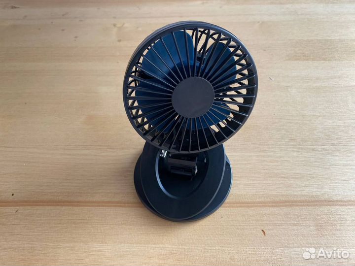 Вентилятор-зажим настольный USB с аккумулятором