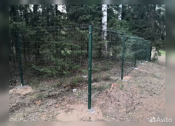 Забор из 3д сетки