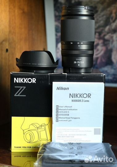 Nikon nikkor z 28-75mm f/2.8