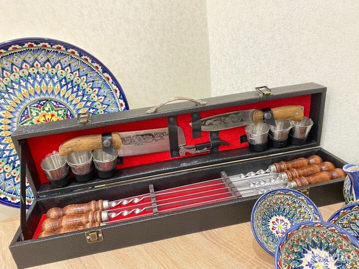 Шампура подарочный шашлычный набор