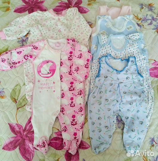 Пакет вещей для девочки от 0-6 месяцев