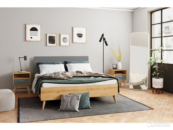 Тумба прикроватная Нордик-1 Wood Grey