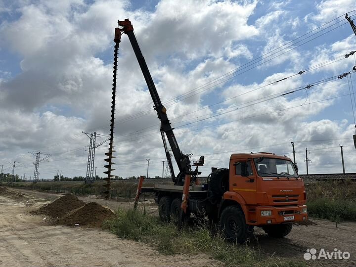 Услуги Ямобура Вездехода Бурение свай