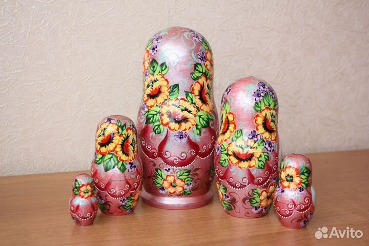 Матрешка деревянная расписная