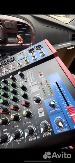 Микшерный пульт 6 каналов FX + USB + bluetooth