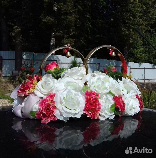 Кольца на машину свадебные