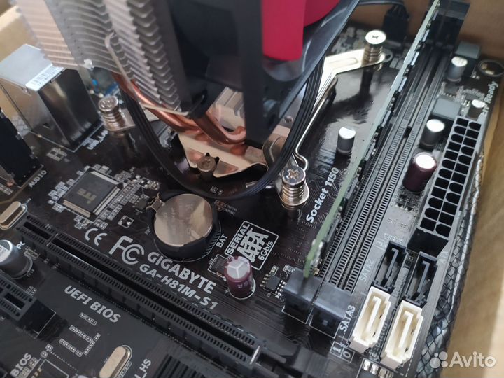 Материнская плата 1150, i5 4 ядра, Озу 8 гб