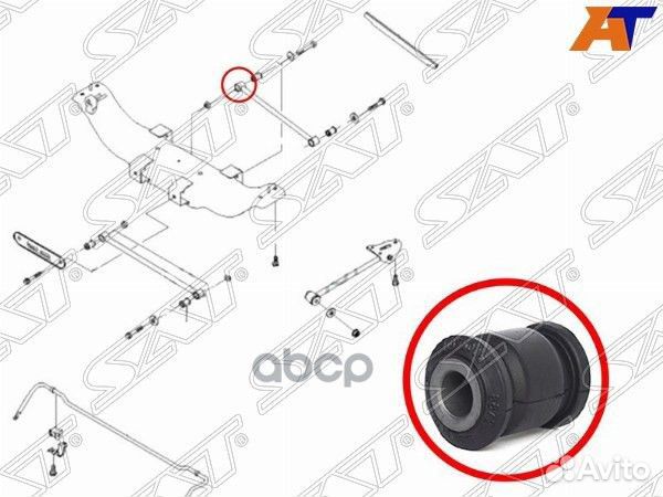 Сайлентблок заднего поперечного рычага chevrole