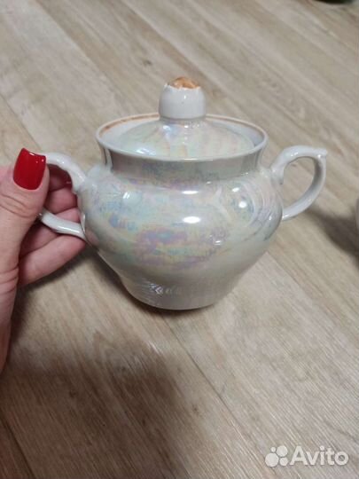 Чайники и сахарница фарфор СССР