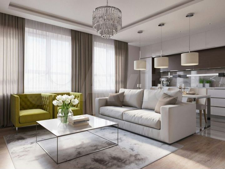 Квартира-студия, 33,8 м², 20/22 эт.