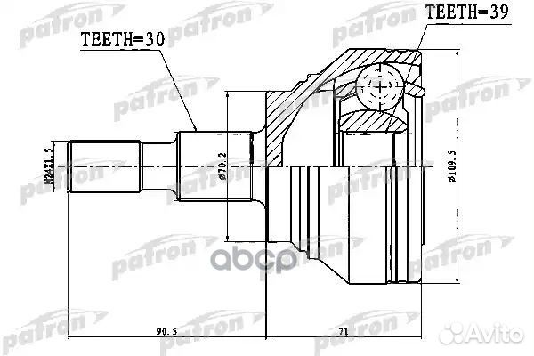ШРУС PCV1756 patron
