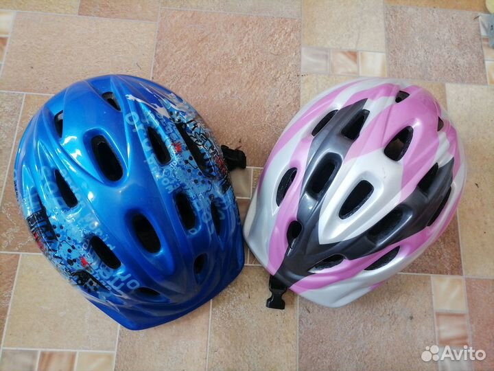 Роликовые коньки детские, защита, шлемы