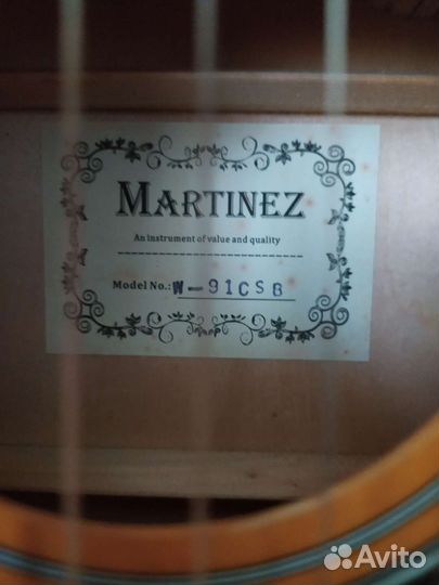 Акустическая гитара Martinez