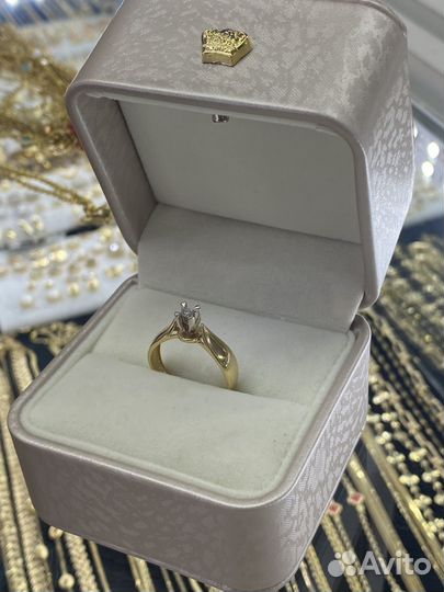 Бриллиантовое кольцо 585 пробы
