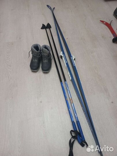 Лыжи madshus XC Trail (180см), палки, ботинки 39 р