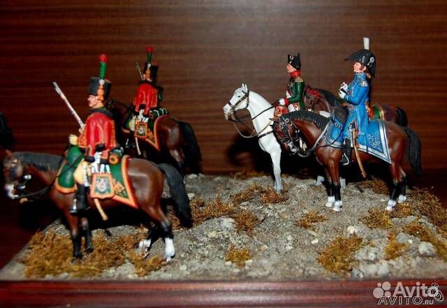 Солдатики диорама Наполеон с эскортом в 1812 году