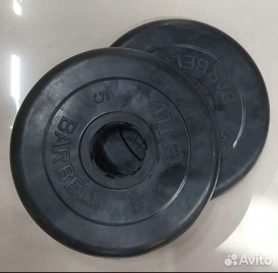Блины для штанги и гантелей 5 кг d 51 мм