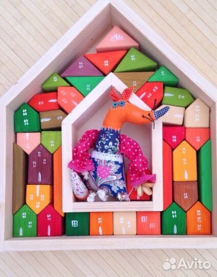 Набор деревянных кубиков