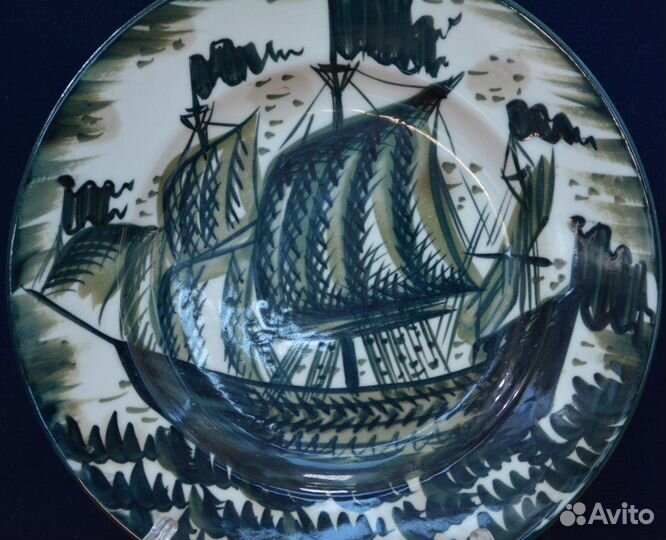 Тарелка декоративная настенная лфз Городецкий Кора