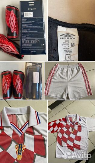 Форма Хорватия детская футбол/Umbro гетры щитки