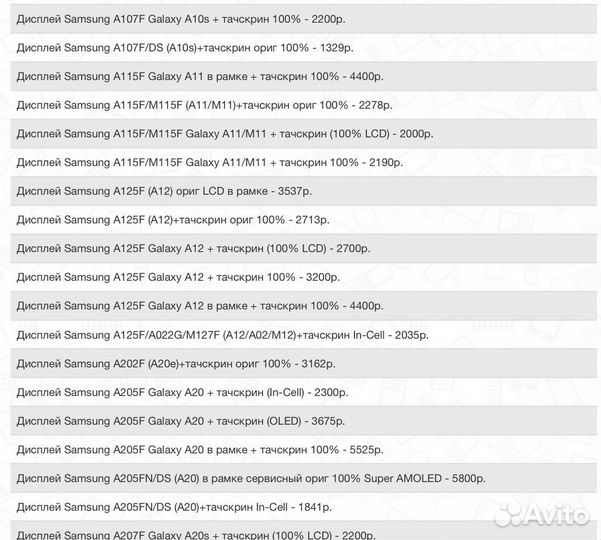 Дисплей для Samsung все модели + установка