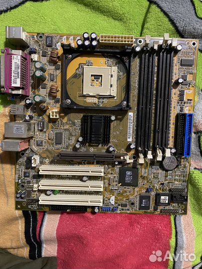 Материнская плата socket 478 mini-ATX