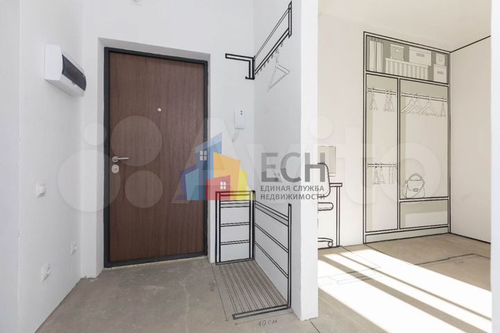 1-к. квартира, 41,9 м², 3/6 эт.