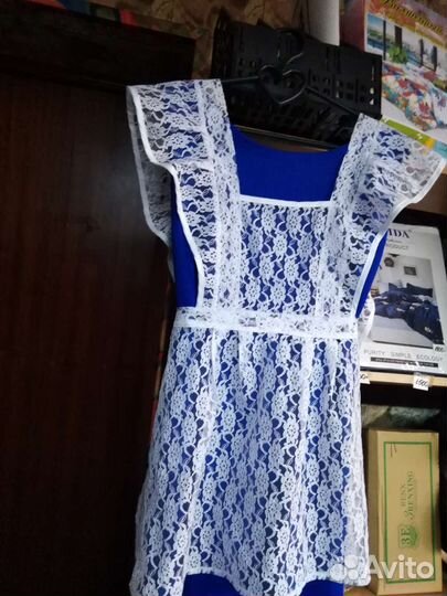 Белый школьный фартук