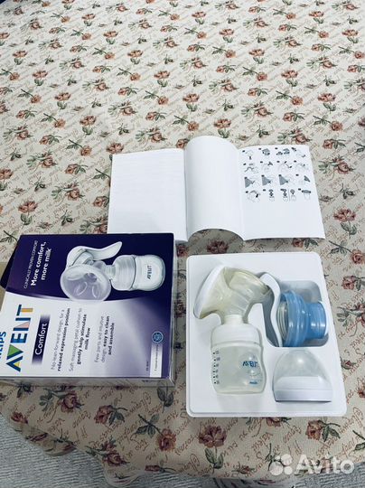 Молокоотсос avent и детская посуда