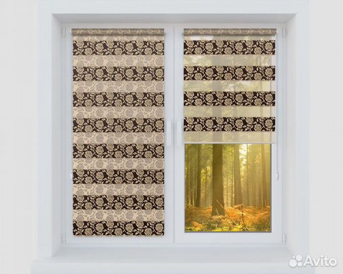 Для окон Рулонные шторы, День-Ночь, Жалюзи за 2дня