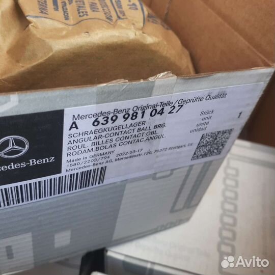 Подшипник ступицы Mercedes w639/W447