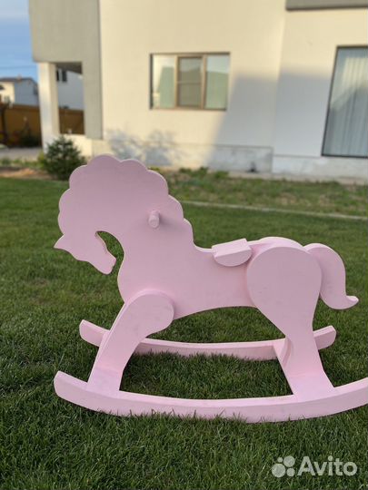 Качалка лошадь декор