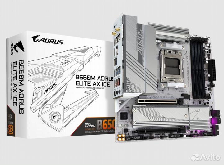 Материнская плата gigabyte B650M aorus elite AX IC