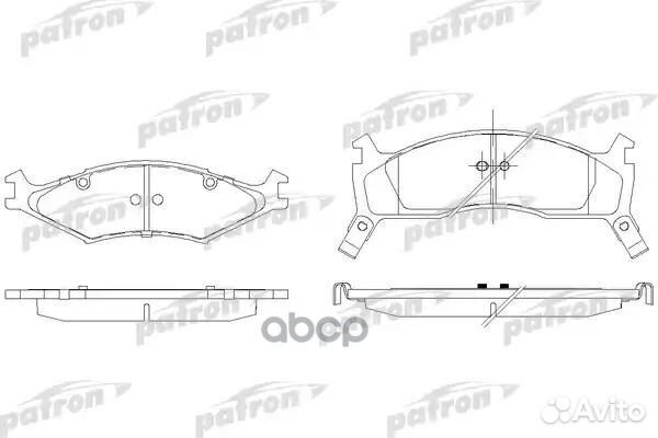 Колодки тормозные дисковые PBP1034 patron